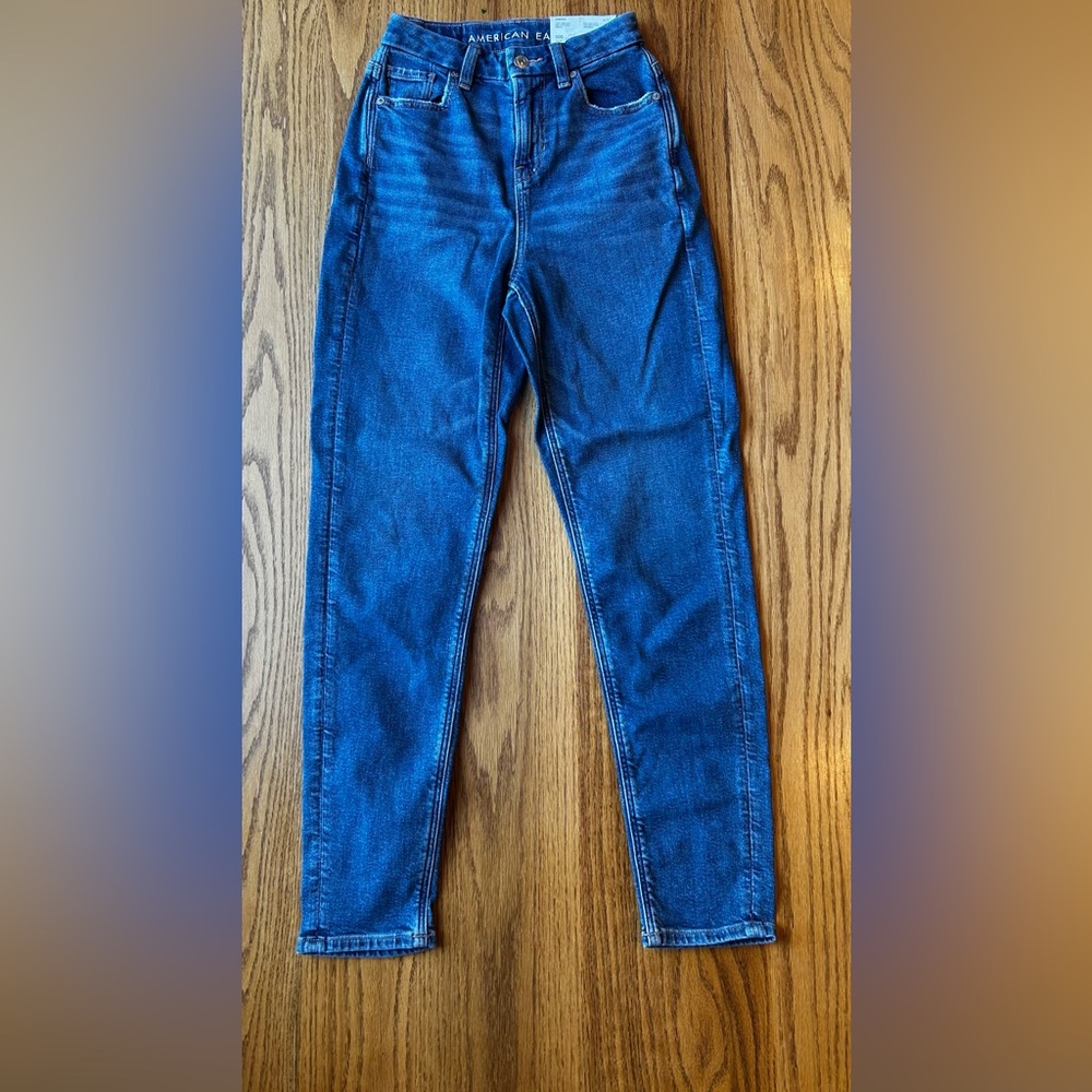 American Eagle Outfitters Dark Blue Stretch Jeans